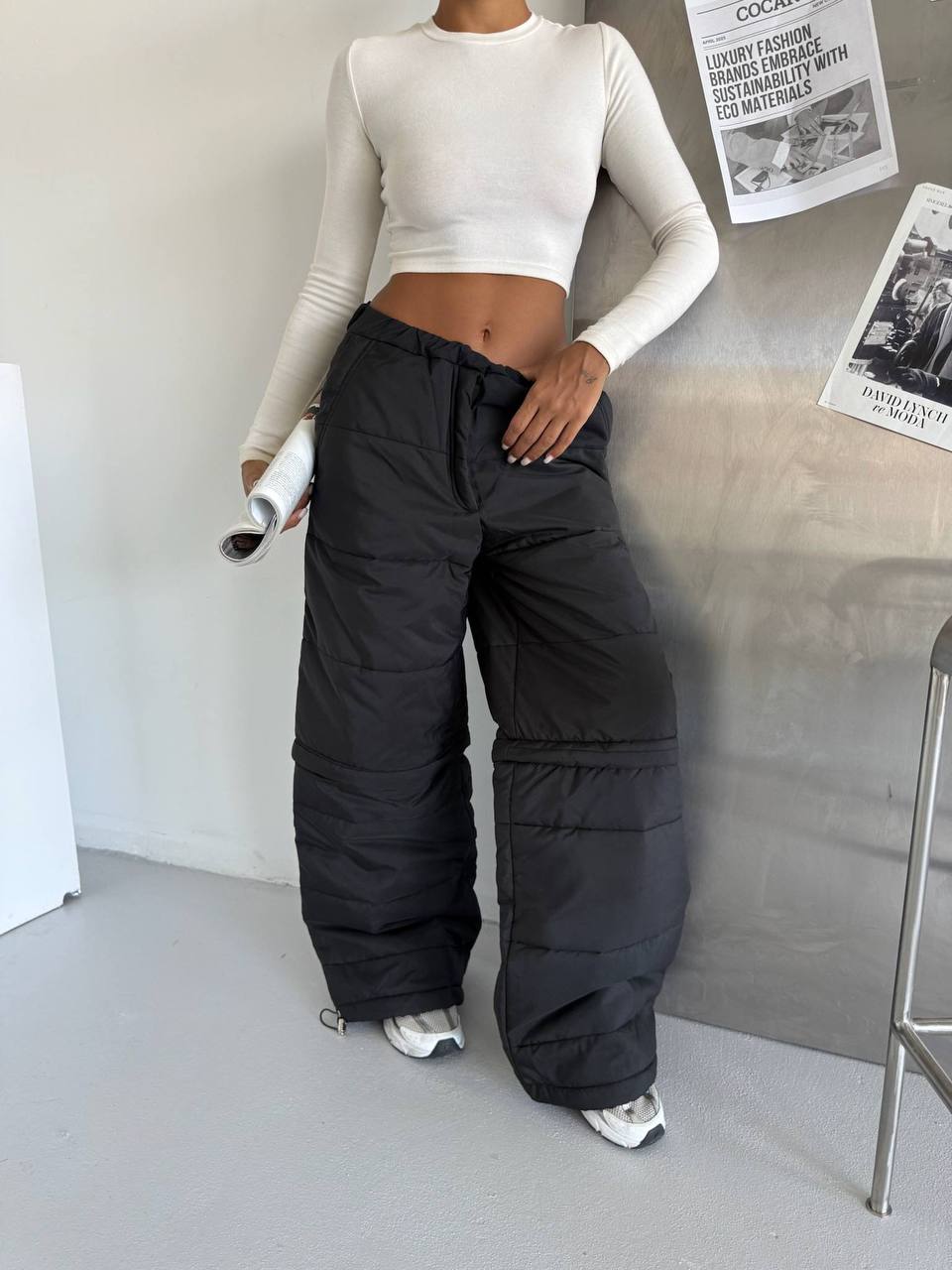Oversize Puffy Cargo Pants