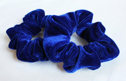 Blue Velvet Scrunchies