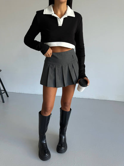 Crop Top Sweater Shirt