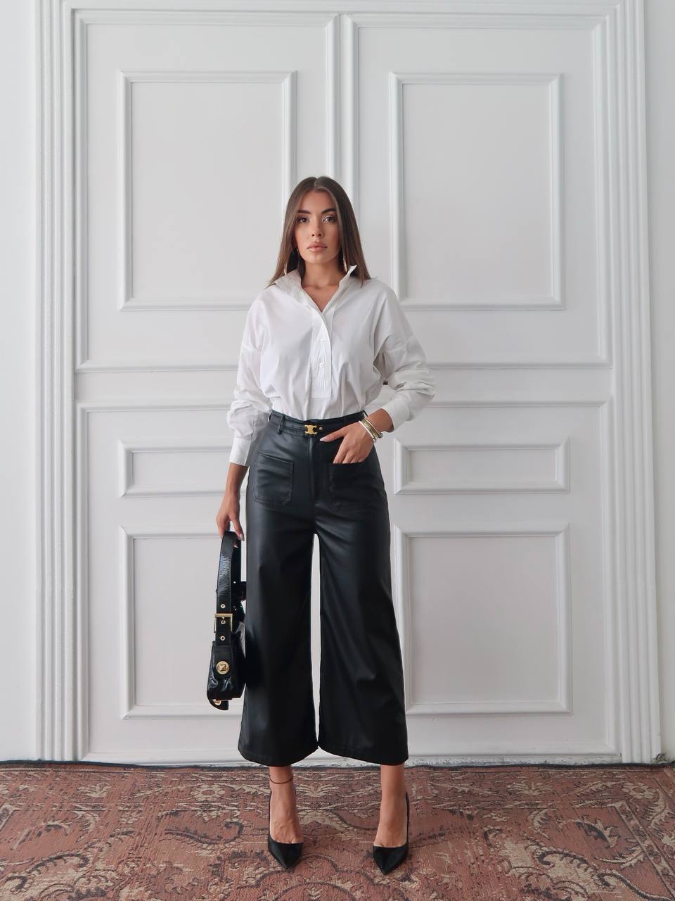Leather Pants with wide pockets