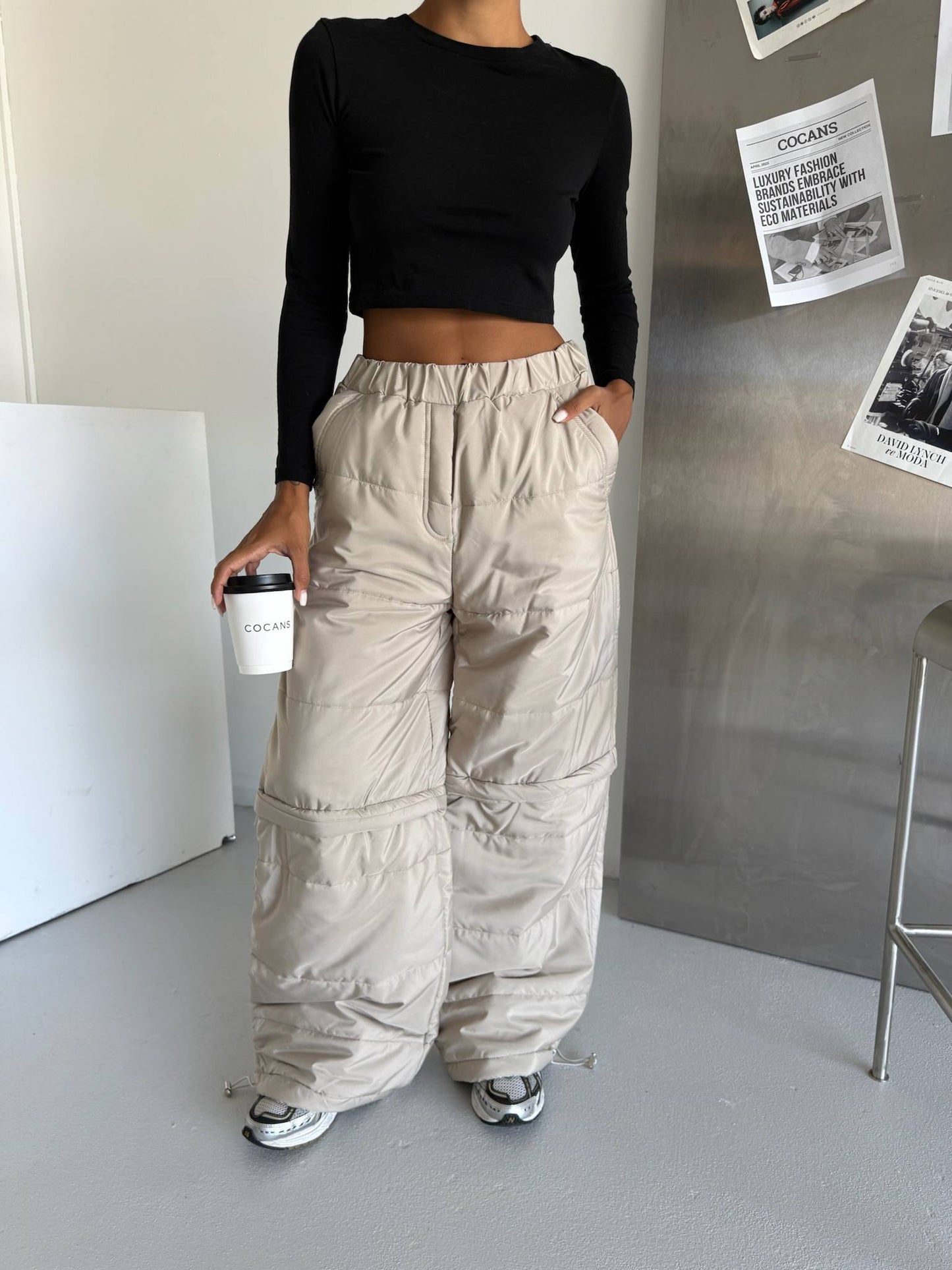 Oversize Puffy Cargo Pants
