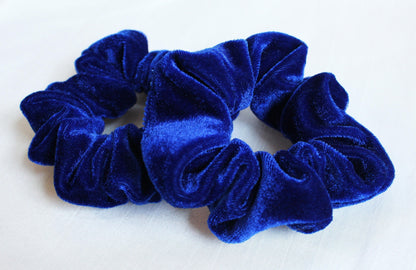 Blue Velvet Scrunchies