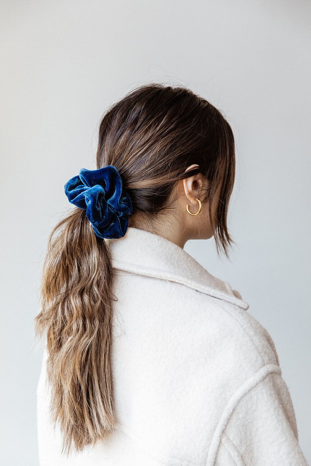 Blue Velvet Scrunchies