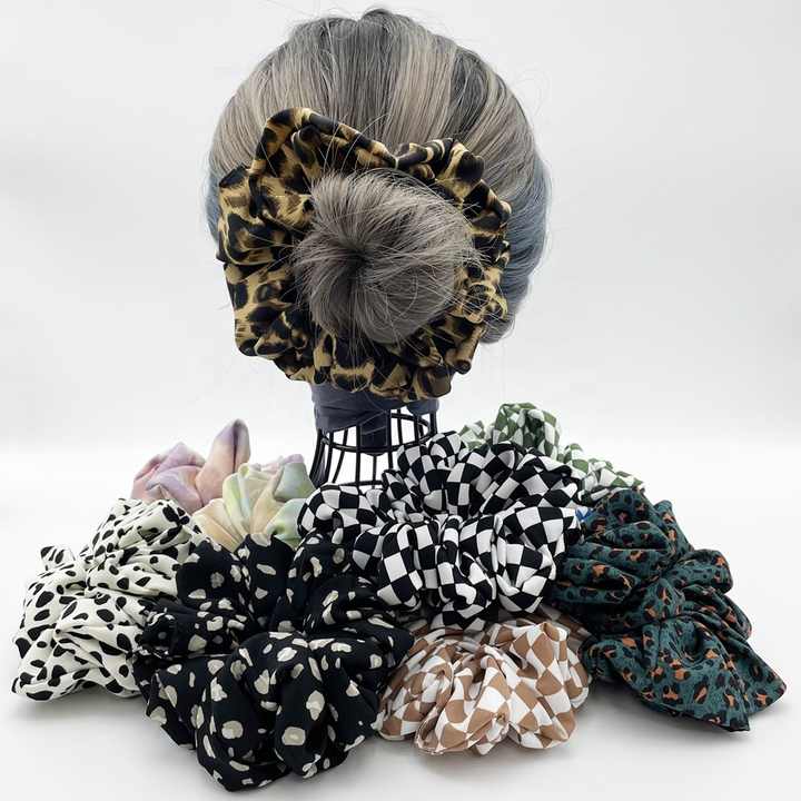 Tiger Print Scrunchies