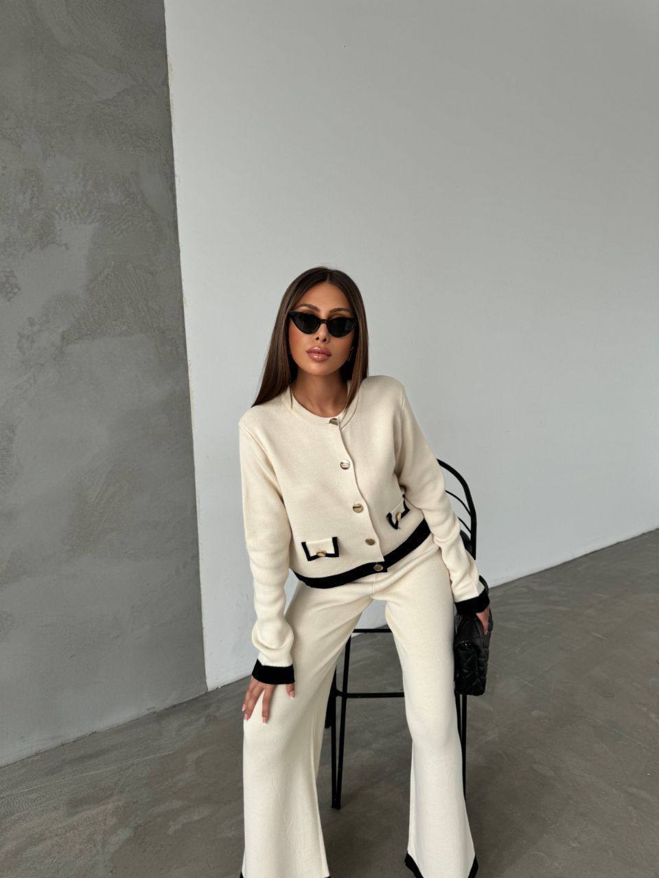 Cozy Knitted Cardigan Set