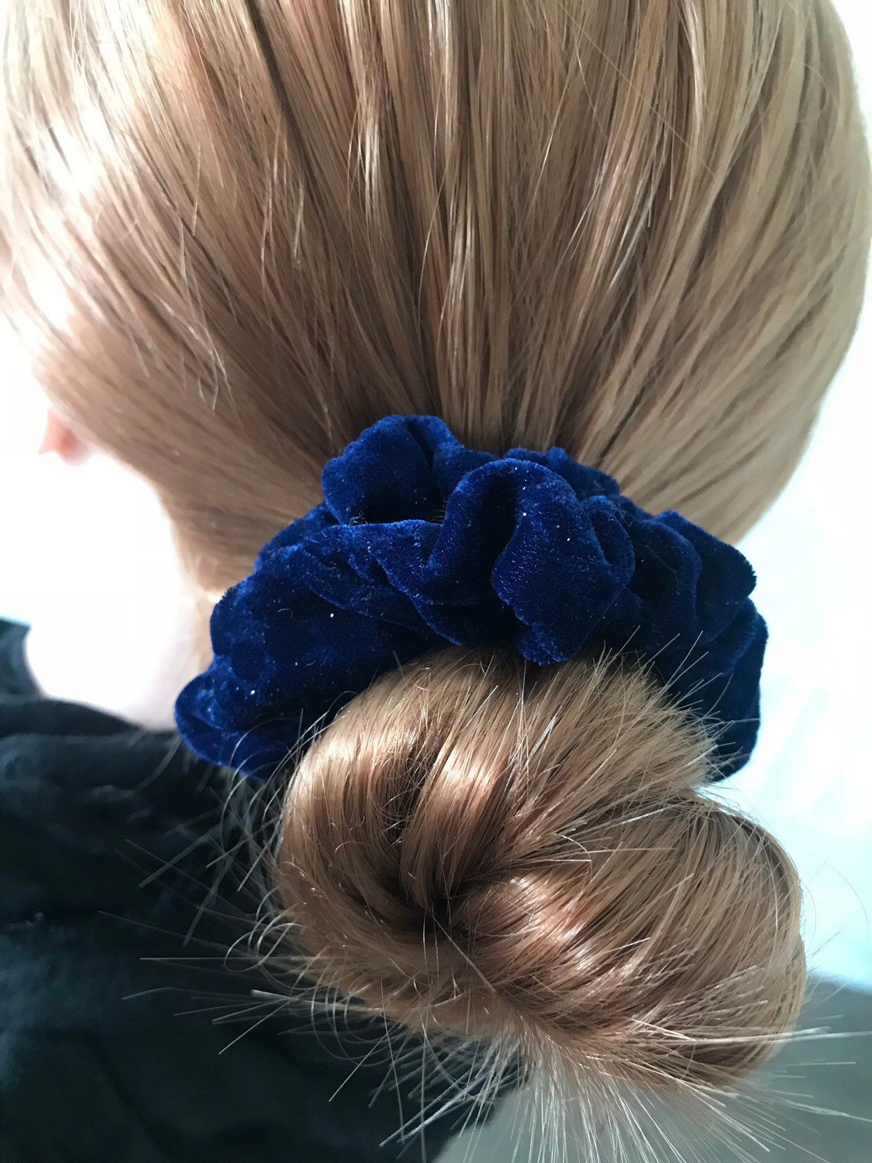 Blue Velvet Scrunchies