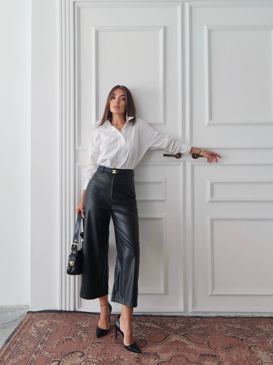 Leather Pants with wide pockets